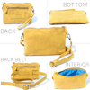 Leather RFID Fanny Pack Anti Theft Travel Small Handbag Crossbody Purse Wristlet Belt Bag