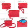 Leather RFID Fanny Pack Anti Theft Travel Small Handbag Crossbody Purse Wristlet Belt Bag